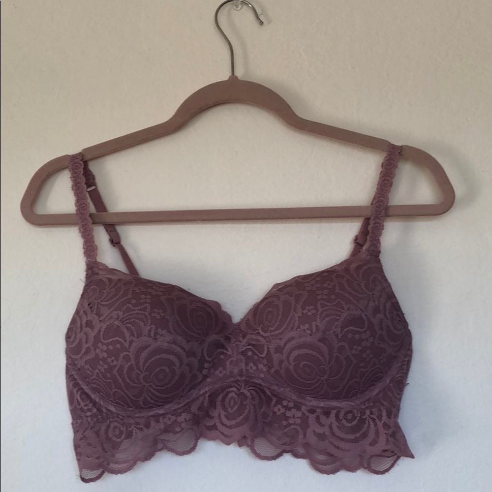 PINK Lavender lace bra